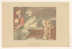 Kristus-lapsen palvonta Nativite (otsikko esineessä) tekijältä Maurice Denis
