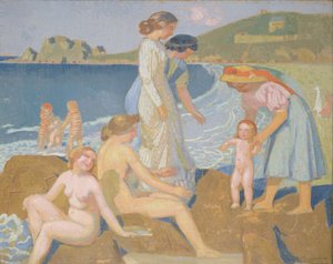 Kylpejät Perros Guirecissä tekijältä Maurice Denis
