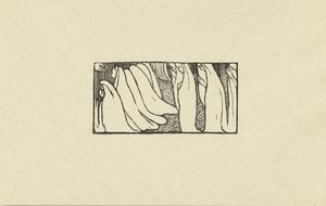 Illustratie bij gedicht uit dichtbundel Sagesse van Paul Verlaine Kaiverretun puun kokeilu Wisdomille The Trial (sarjan nimi) tekijältä Maurice Denis