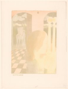 Lady odottaa rakastettua ritariaan Le chevalier n