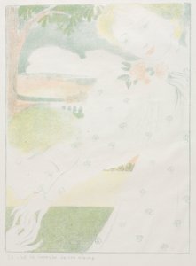 Rakkaus: Pl. 8, Ja se on käsien hyväily Amour: Pl. 8, Et cest la caresse de ses mains, 1898 tekijältä Maurice Denis
