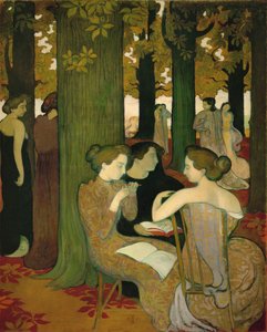 Muses ... (maalaus kankaalle) tekijältä Maurice Denis