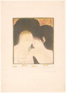 Nainen halaa nuorta miestä tekijältä Maurice Denis