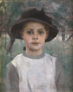 Nuori tyttö, 1886 tekijältä Maurice Greiffenhagen