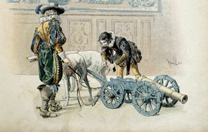 Ranskan historia: Vaikka Ludvig XIII julistautui suureksi, hän jatkaa lastensa pelejä suosikkinsa Charles d