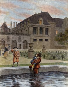 Ludvig XIV, joka tunnetaan nimellä Le Roi-Soleil (kuningas Soleil tai Ludvig Suuri tekijältä Maurice Leloir