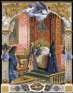 Esittelijänä hänen taloudenhoitaja Madame de Ventadour (Charlotte de la Mothe Houdancourt tekijältä Maurice Leloir