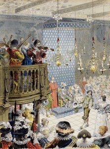 Pallo kentällä (Louis XIII:n alaisuudessa) - Maurice Leloirin "" Richelieu" -kirjassa. tekijältä Maurice Leloir