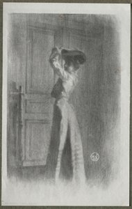 Muodikas nainen, c. 1900.