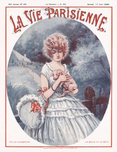 Parisian Life -lehden kansi, 1922 tekijältä Maurice Millière