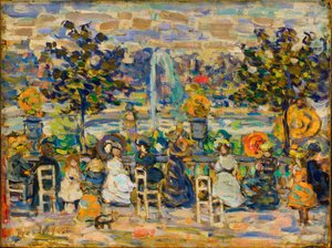 Luxemburgin puistossa tekijältä Maurice Prendergast