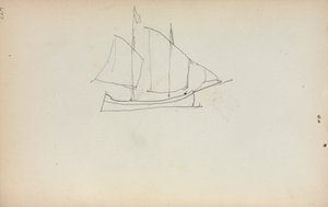 Italialainen luonnoslehti: Purjevene (sivu 224) tekijältä Maurice Prendergast