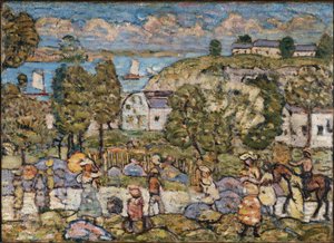 Maisema Nahantin lähellä tekijältä Maurice Prendergast