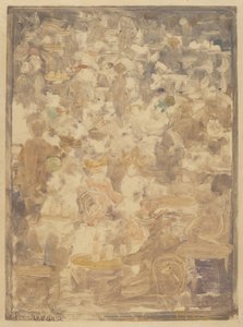 Ulkokahvilakohtaus tekijältä Maurice Brazil Prendergast
