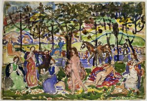Puistokohtaus tekijältä Maurice Prendergast