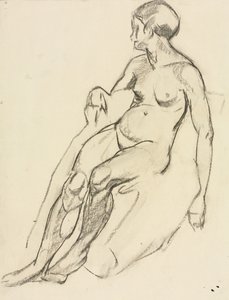 Istuva alaston tekijältä Maurice Brazil Prendergast