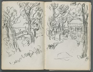 Luonnoslehti, The Dells, N° 127, sivu 004 5: Maisema. tekijältä Maurice Prendergast