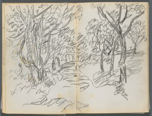 Luonnoslehti, The Dells, N° 127, sivu 064  65: Maisema. tekijältä Maurice Prendergast