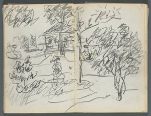 Luonnoslehti, The Dells, nro 127, sivu 066 ja 67: Maisema tekijältä Maurice Prendergast