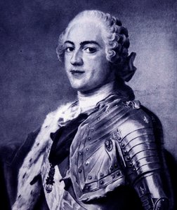 Ludvig XV tekijältä Maurice Quentin de la (after) Tour
