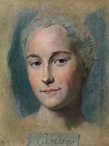 Marie Anne de Cupis de Camargo, La Tour, pub.1920 tekijältä Maurice Quentin de la (after) Tour