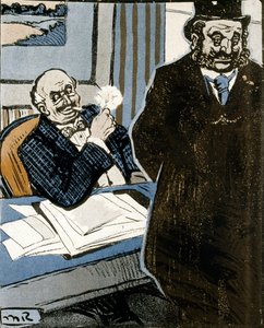 Karikatyyri voilautasessa tekijältä Maurice Radiguet