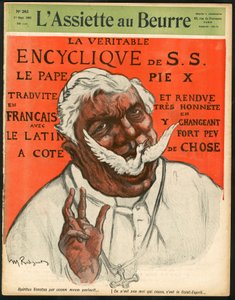 Kansi "" The Butter Plate" -levylle, numero 283, Satiirinen väreissä tekijältä Maurice Radiguet