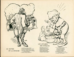 Voilautanen, numero 195, satiirinen väri tekijältä Maurice Radiguet