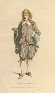 Puku Lubinin rooliin, noin 1868 (kaiverrus). tekijältä Maurice Sand