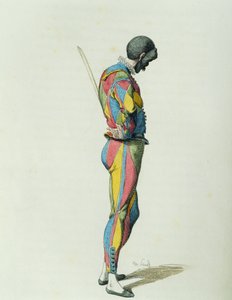 Harlequin vuonna 1858, kirjoittanut Maurice Sand (1823-1889) tekijältä Maurice Sand