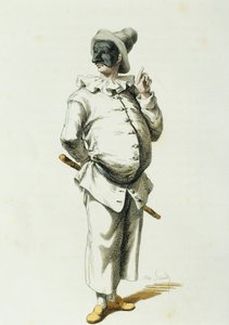 Pulcinella vuonna 1700, kirjoittanut Maurice Sand (1823-1889) tekijältä Maurice Sand