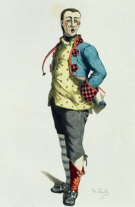Stenterello vuonna 1858, kirjoittanut Maurice Sand (1823-1889) tekijältä Maurice Sand