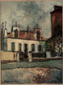 Pariisin esikaupunki tekijältä Maurice Utrillo
