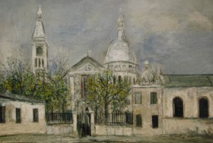 St. Pierre de Montmartren kirkko tekijältä Maurice Utrillo
