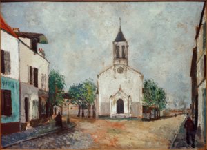 Kirkko Villanteusessa tekijältä Maurice Utrillo
