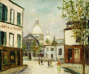 Sacré-Cœur Montmartressa tekijältä Maurice Utrillo
