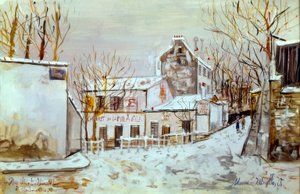 Montmartre, Rue Saint-Vincent tekijältä Maurice Utrillo