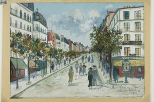 Rue Ordener, Pariisi tekijältä Maurice Utrillo