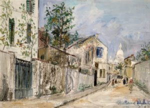 Abreuvoir-katu tekijältä Maurice Utrillo