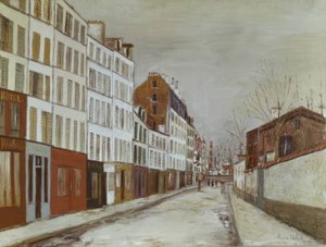 Poissonniers-katu tekijältä Maurice Utrillo