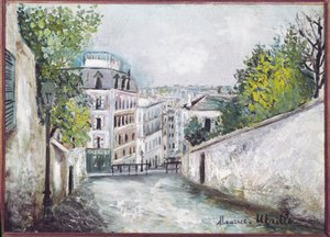 Rue du Mont-Cenis, Montmartre tekijältä Maurice Utrillo