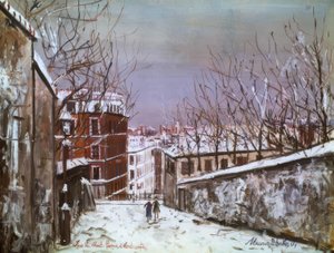 Rue du Mont-Cenis Montmartressa tekijältä Maurice Utrillo