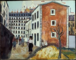 Katu Montmartressa tekijältä Maurice Utrillo