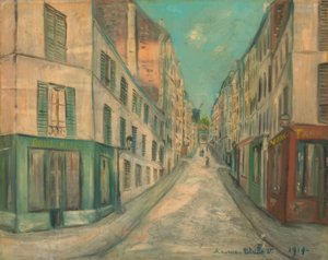 Katu Pariisissa tekijältä Maurice Utrillo