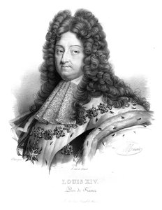 Ranskan kuningas Ludvig XIV, 1820-luku.