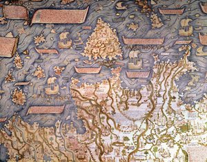 Näkymä Borneon saaristolle 1459 Biblioteca Marciana, Venetsia tekijältä Mauro Fra
