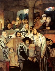 Juutalaiset rukoilevat synagogassa Jom Kippurin aikaan