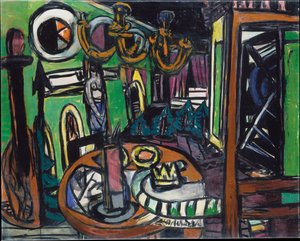 Kulissien takana tekijältä Max Beckmann