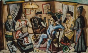 Ennen Naamioballia, 1922. tekijältä Max Beckmann