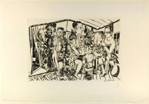 Kulissien takana, levy kolme Jahrmarktista tekijältä Max Beckmann